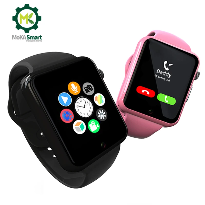 Smart watch with sim card for men women Support Pedometer Sleep monitoring  Receive/send SMS Camera Sport smart watch kids