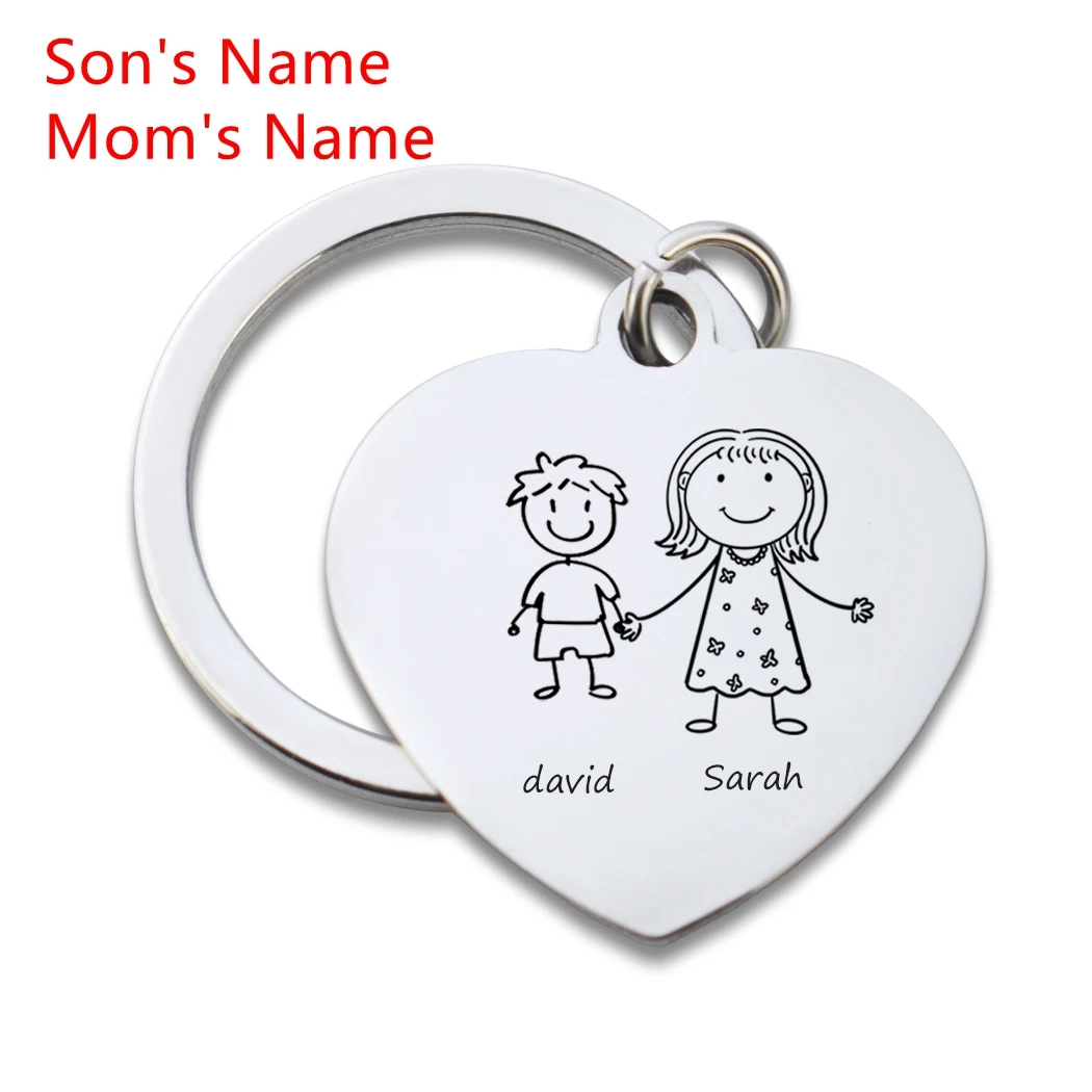 Shrinky Dink Keychain Fathers Day Shrinky Dink Keychain For Mom