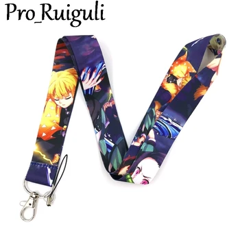 

30pcs Demon Slayer Classical Style Lanyard For keys The 90s Phone Working Badge Holder Neck Straps With Phone Hang Ropes Lanyard