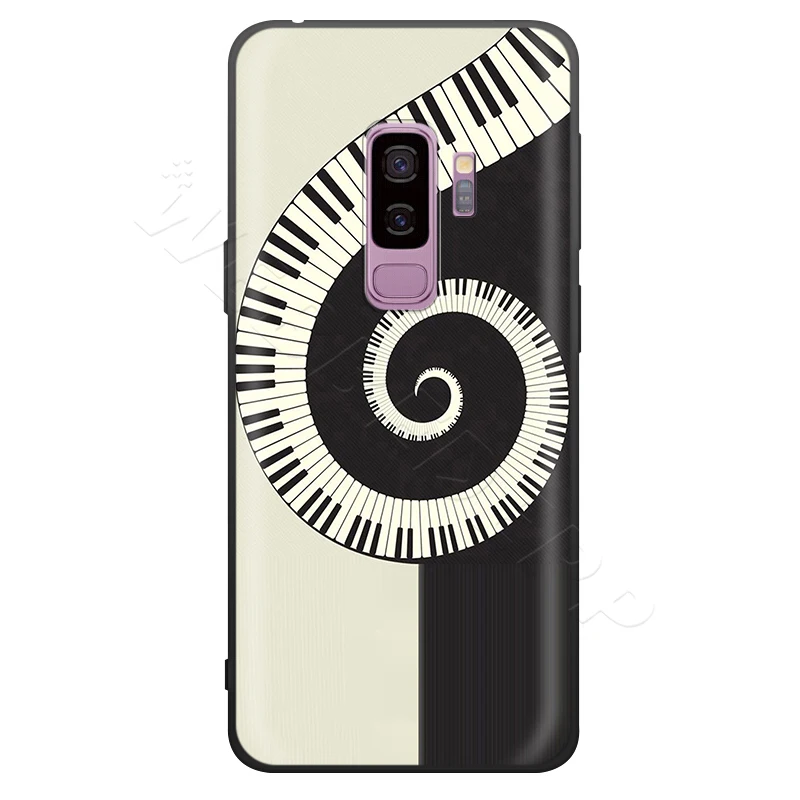 Webbedepp музыкальное пианино корпус клавиатуры для samsung Galaxy S7 S8 S9 S10 Edge Plus Note 10 8 9 A10 A20 A30 A40 A50 A60 A70