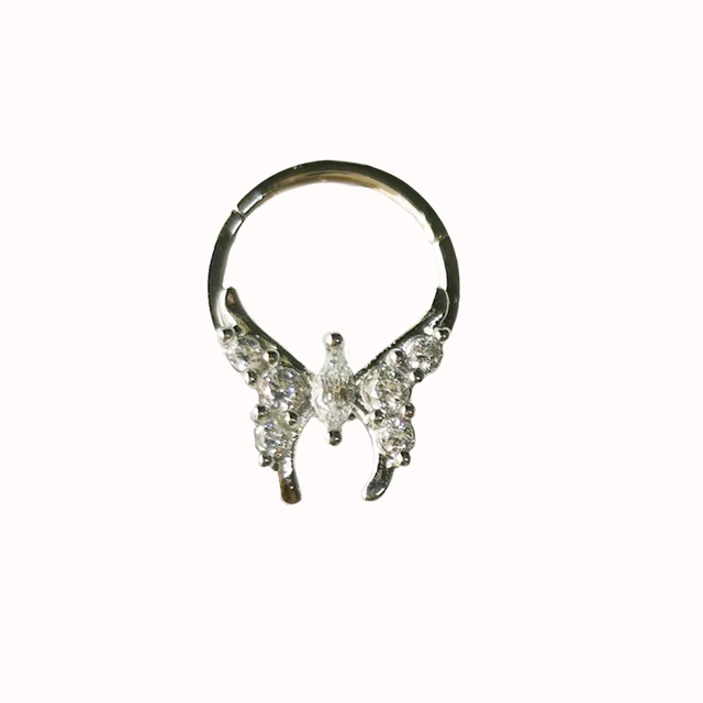 Nose Piercing Ring Nase Septum Piercing Ring Titanium Steel Nariz Piercing Ear Cartilage Tragus Goth Piercing Nez Opal