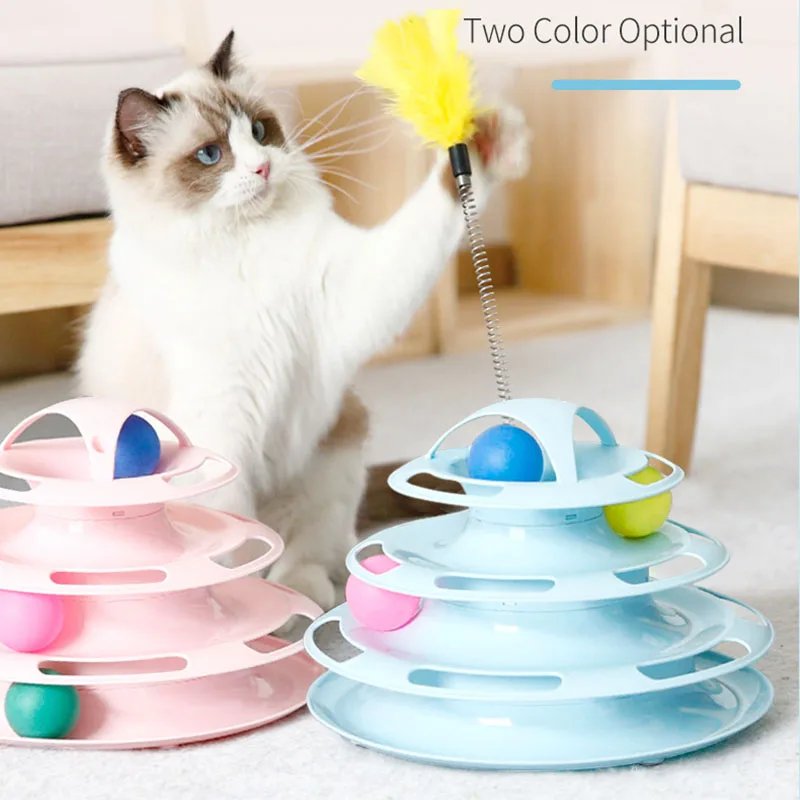 Pet Cat Toy Play Disc Training Tower Track Intelligence Interactive Supplies Dog Tunnel Accesorios Laser Pointer | Дом и сад