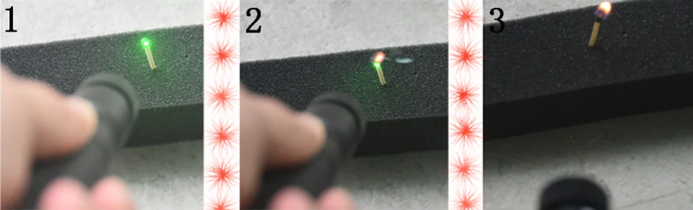 Зеленый Лазерный Прицел Лазеры заостренный 10000 м 532нм 5 мВт Мощный регулируемый фокус лазер ручка головка горящая спичка