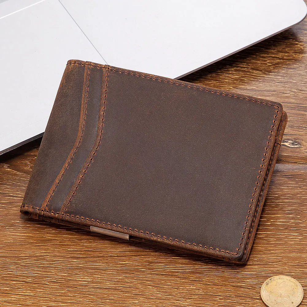 Slim Wallets For Men Minimalist Bifold Mens Wallet With Money Clip