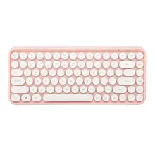 Ajazz 308i teclado inalámbrico Bluetooth tapa de llave redonda 10m BT conexión kyboard 84 teclas teclados para PC portátil, tableta