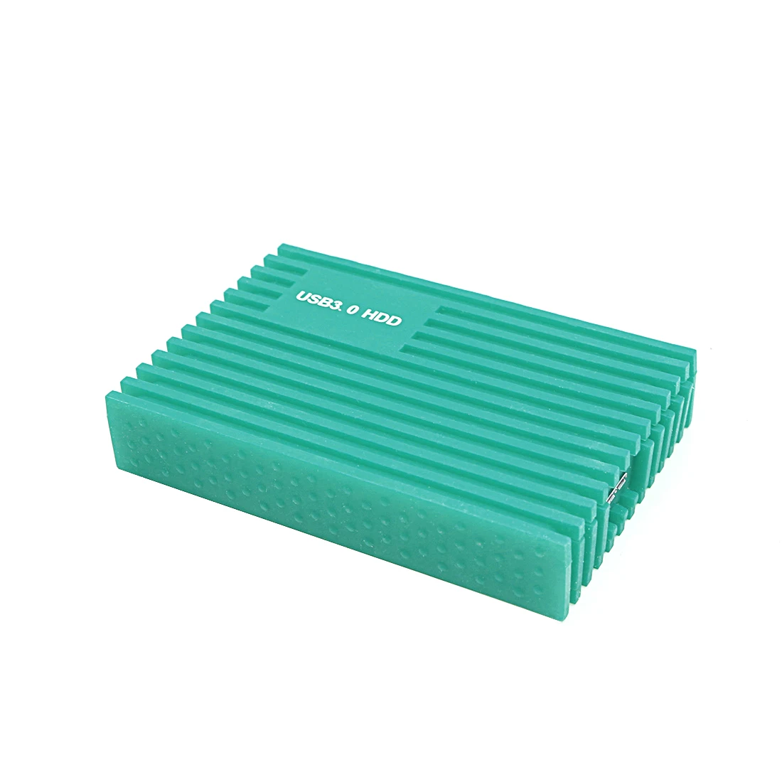 Green 2,5 дюймов SATA силиконовый корпус для жесткого диска коробка жесткий диск SSD HDD Внешний адаптер Чехол ударопрочный USB 3,0 6 Гбит/с Поддержка до 2 ТБ - Цвет: Green