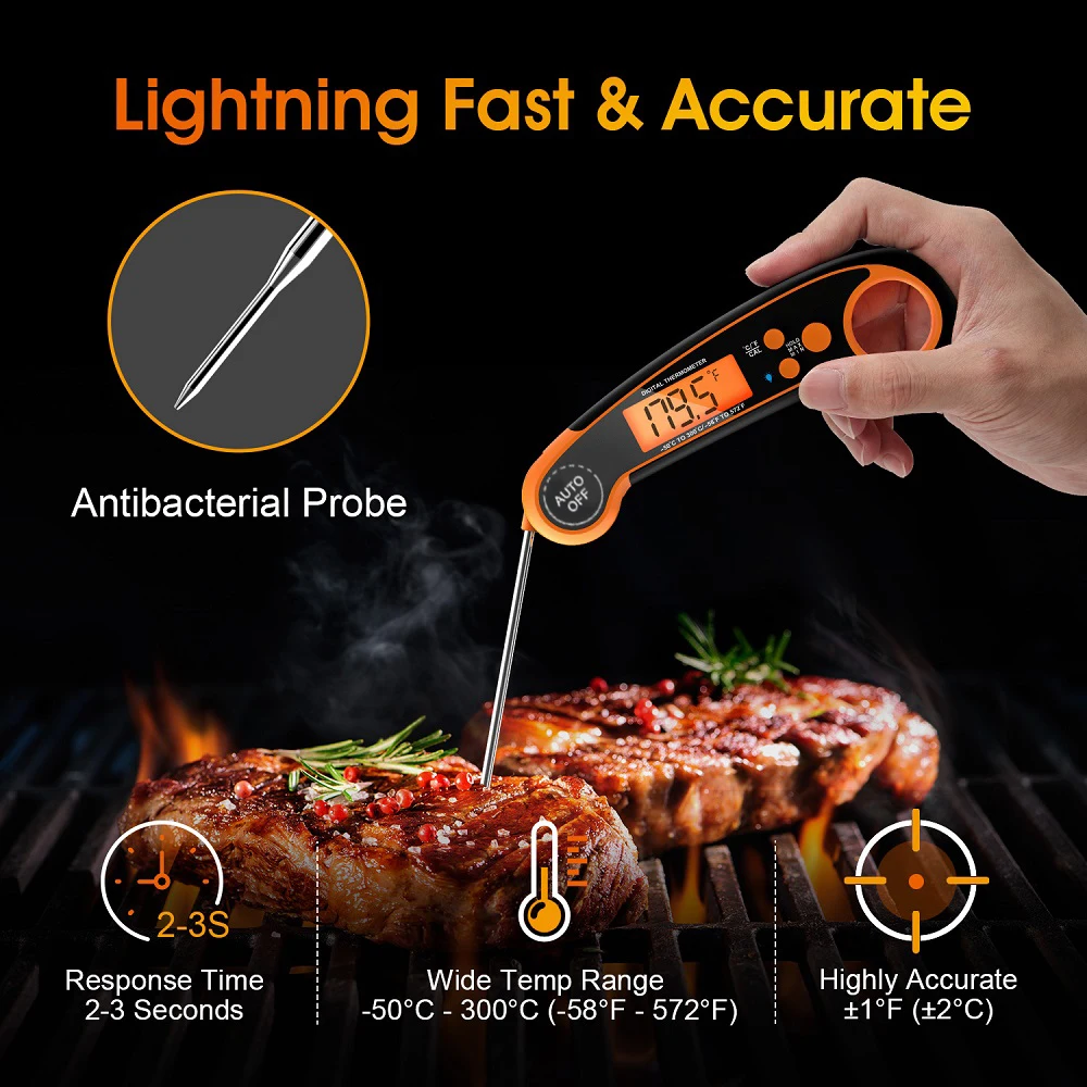 Buy Wholesale China Waterproof Digital Meat Thermometer, Food