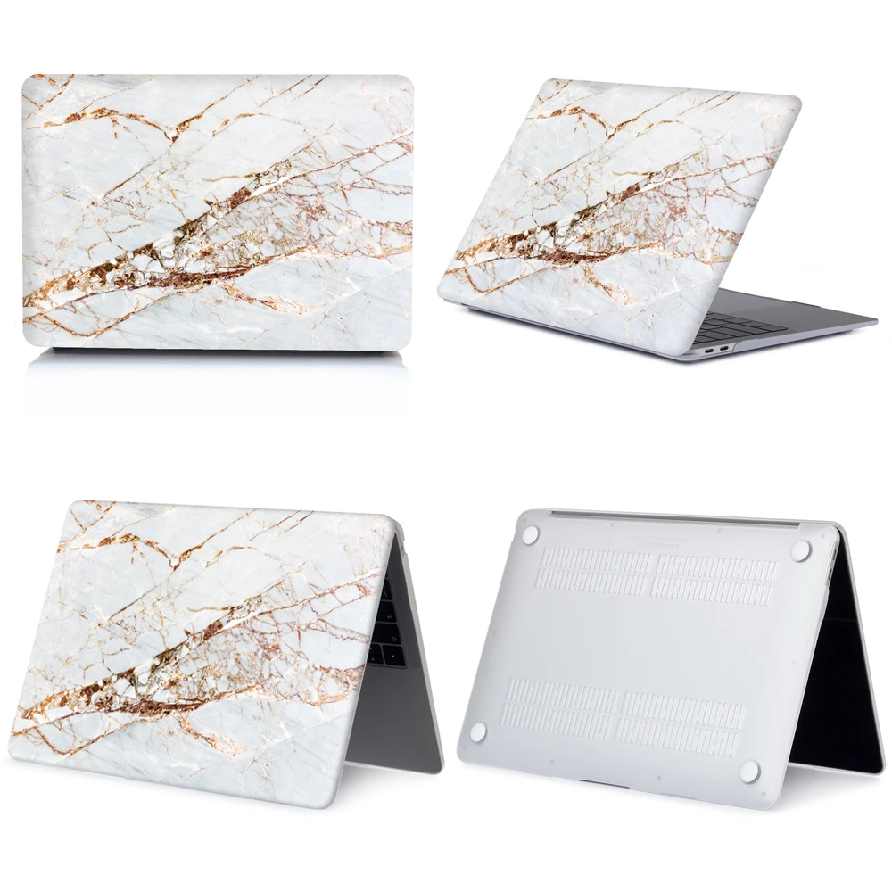 Мраморный чехол для ноутбука MacBook Air 13 Touch ID A1932 Pro retina 11 12 13 15 Pro 13,3 A2159 Touch Bar+ крышка клавиатуры - Цвет: 021