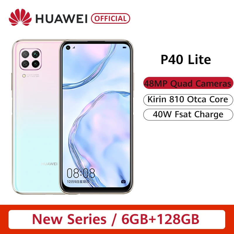 ЕС зарядное устройство глобальная версия Huawei P40 lite смартфон 8 Гб 128 ГБ 48 МП AI камеры