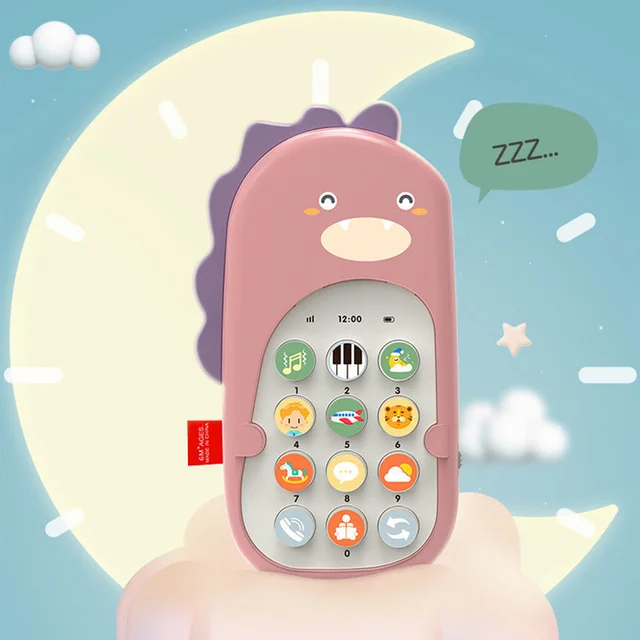 Baby Phone Toy Dinosaur Mobile Telephone Early Educational Learning Machine Kids Gifts Telephone Music Sound Electronic Baby Toy 4
