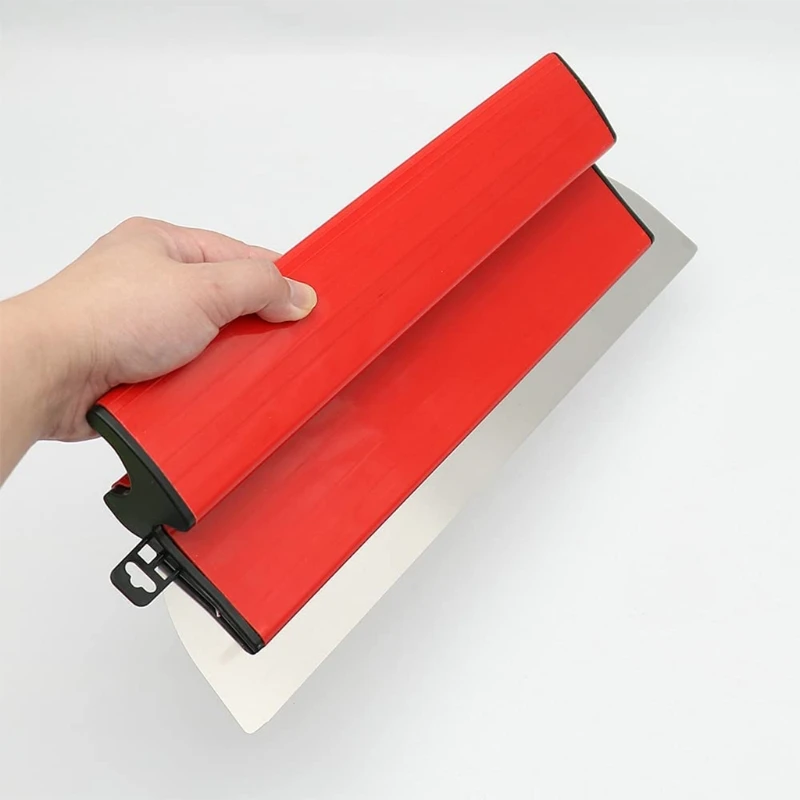 D7WA Red Drywall Skimming Blade Plastering Painting Drywall Smoothing Spatula 40cm 4