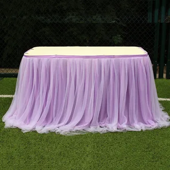 

Table Skirt Multi Colors Table Cloth Home Textile Tablecloths For Wedding Party Birthday Decoration Girl