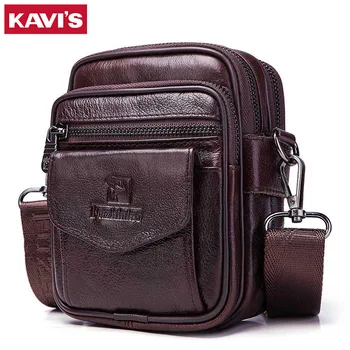 

2020 Fashion Men's Crossbody Shoulder Bags Quality Vintage cow leather Sling Tote Bag Fashion Business Man Messenger Handbag