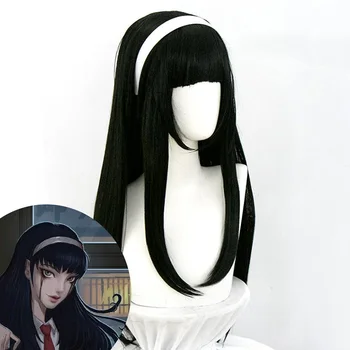

Product name: cosplay wig Original: Fifth Personality Role: Kawakami Tomie Length: about 80cm Colour: Black Style: straight hair