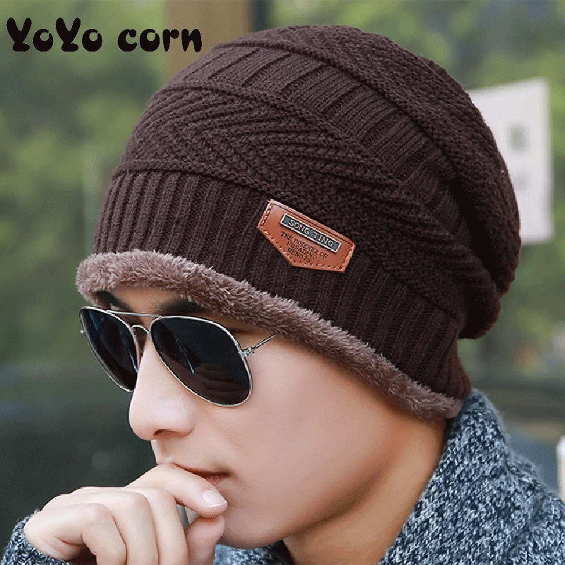 YOYOCORN зимние шапки Skullies Beanies, зимние шапки бини для мужчин и женщин, шерстяной шарф, шапки, Балаклава, маска, шапка, вязаная шапка