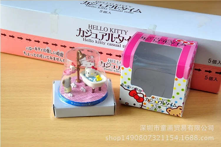 Аниме периферийная hello kitty новая KT сцена 5-KT кошка кукла Фигурка кукла игрушка Гараж Комплект украшение модель