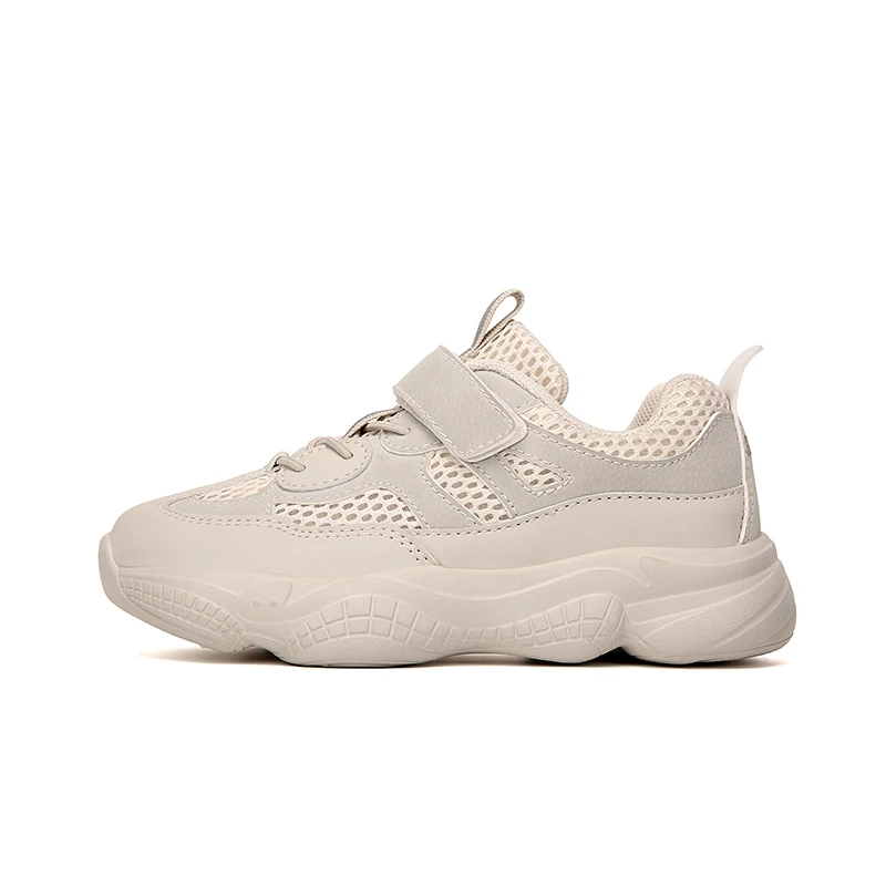 Yeezys air 500; детская повседневная обувь; светильник для мальчиков и девочек; кроссовки; детская модная спортивная обувь; обувь для бега; размеры 28-35 - Цвет: Серый