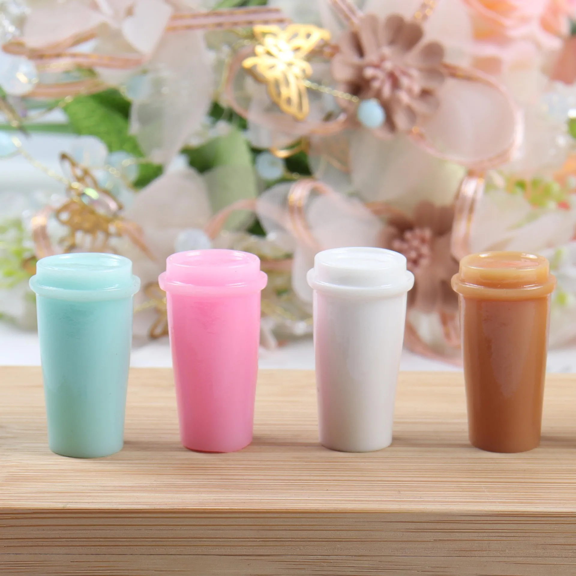 20Pcs Miniature Dollhouse Simulation 3D Cups Kawaii Cabochons Scrapbooking for Phone Decor DIY Jewelry Making Accessories | Дом и сад