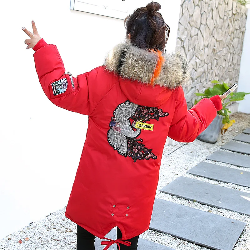 

2019 South Korea Dongdaemun down Jacket Cotton-padded Clothes Women's Mid-length Loose Cotton Coat Large Size WOMEN'S Cotton-pad
