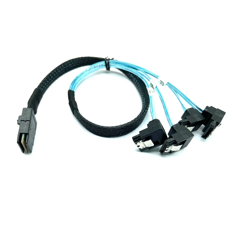 Кабель SAS sata Mini SFF-8087 36P на 4 угла 90 градусов SATA 7P кабель Male Female 12 Гбит/с | Компьютеры и