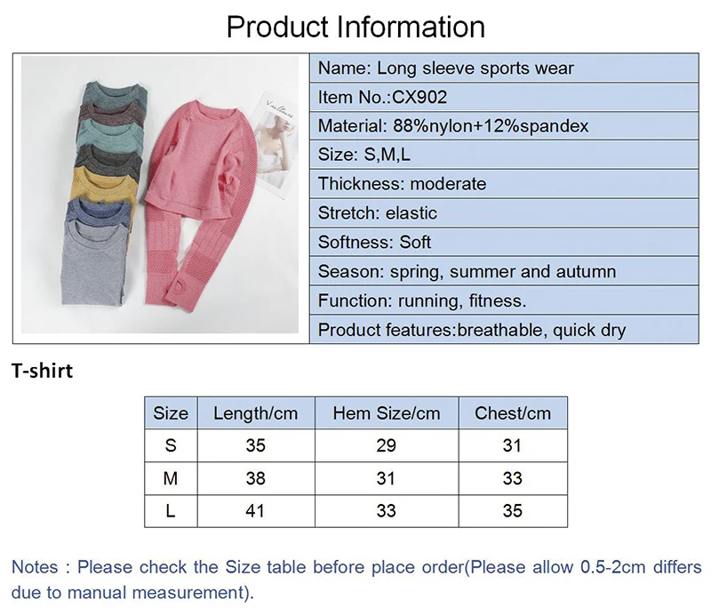 Cross-border European and American woman seamless yoga tight clothing long sleeve sports wear