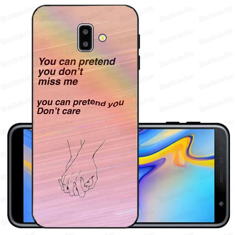 Song Lyrics Billie Eilish Эстетическая Оболочка Чехол для телефона samsung Galaxy j6 plus A6 A8 A9 A10 A30 A50 мобильные телефоны