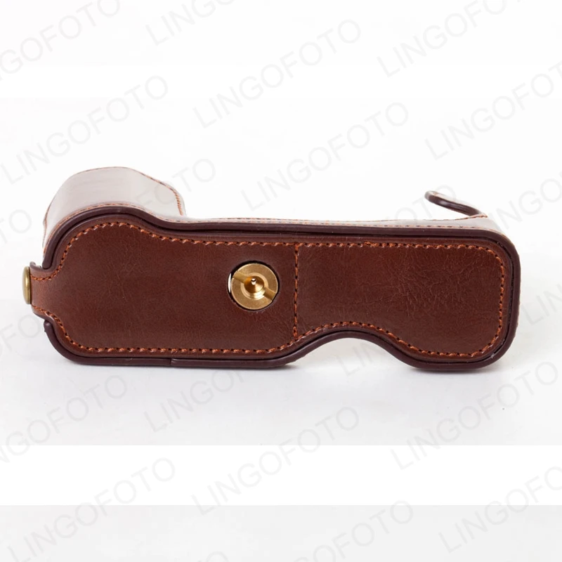 PU Camera Half Body Case For FJ X-A5 XA5 XA3 XA2 Coffee CC1801c | Электроника