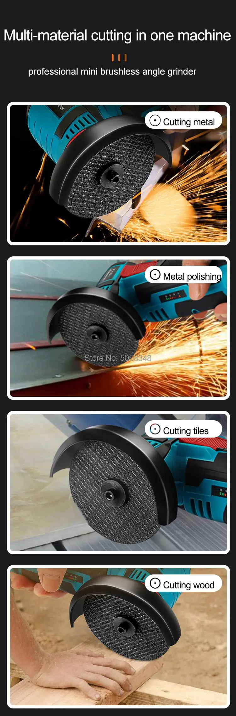 cortador sem fio com uma bateria