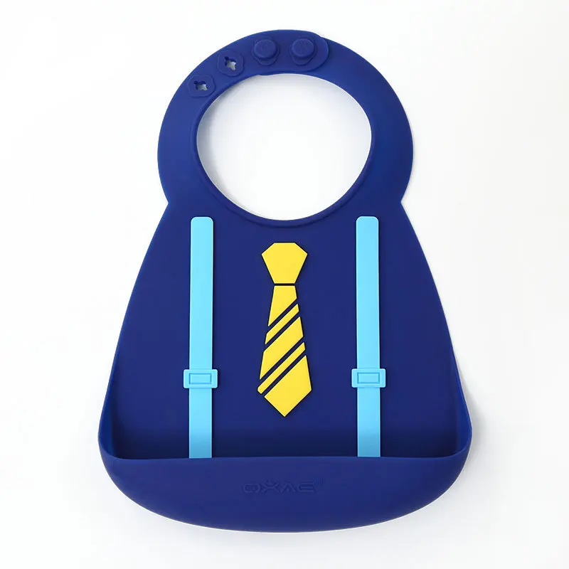 

Adjustable Cartoon Pattern Silicone Baby Bibs Waterproof Newborn Drooling Baby Bibs Feeding Burp Cloth Drooling Scarf Saliva