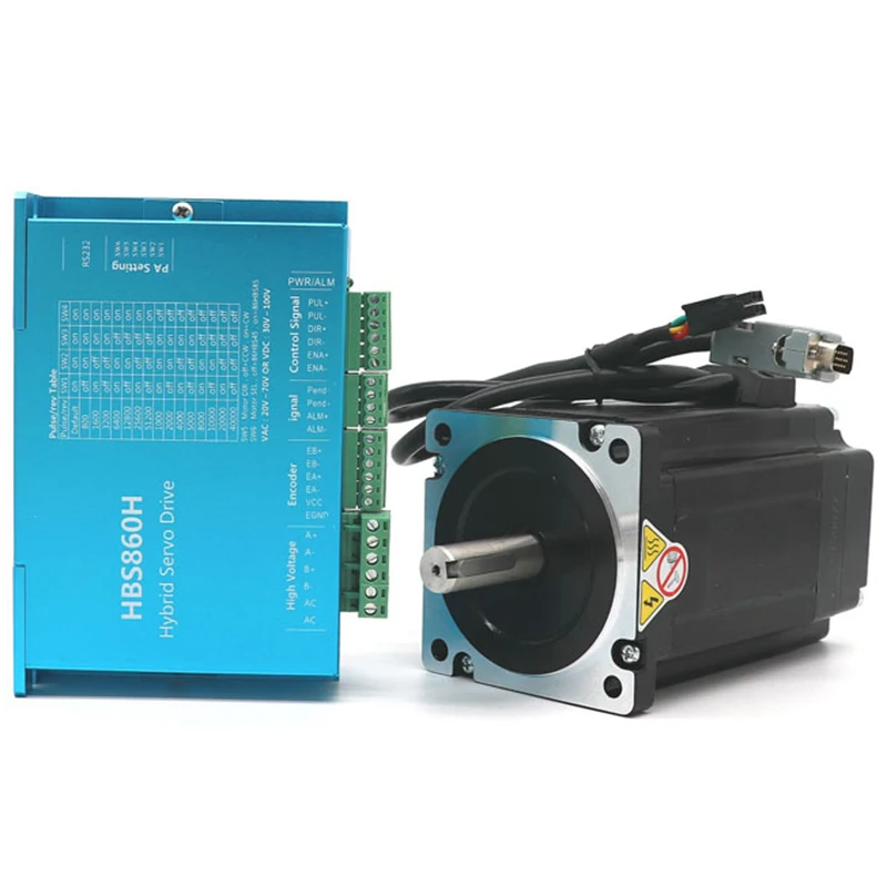 

GTBL Nema 34 Stepper Motor Driver Servo Motor 86HSE8.5N+HBS86H Closed-Loop Step Motor 8.5N.M Nema 34 86 Hybrid Closed Loop 2-Pha