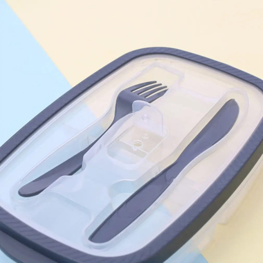 Коробка для хранения фруктового салата Bento прямоугольная пластиковая коробка для ланча герметичная коробка для еды Удобная переносная коробка