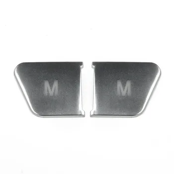 

Silver Button Cover Matte For Mercedes Benz W204 W212 Auto Seat Memory