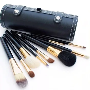 

Oein 9Pcs Full Makeup Brushes Set Kit with Mirror Maquiagem With cylindrical storage box ,Makeup Beauty tools