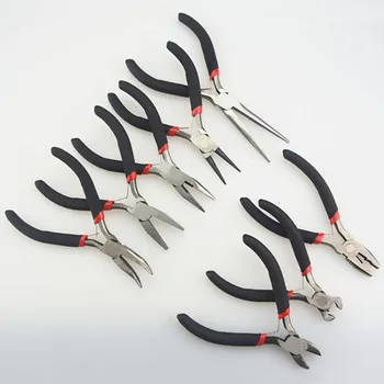 

Portable Mini Insulated Cable Cutter Wire Stripper Multifunctional Stripping Tools Wire Crimping Cable Pliers Long Nose Pliers