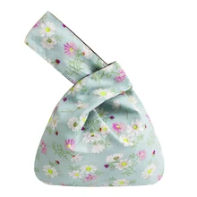 Женская сумка на запястье с напечатанным рисунком, Сумка с узлом, переносная сумка для девушек H66