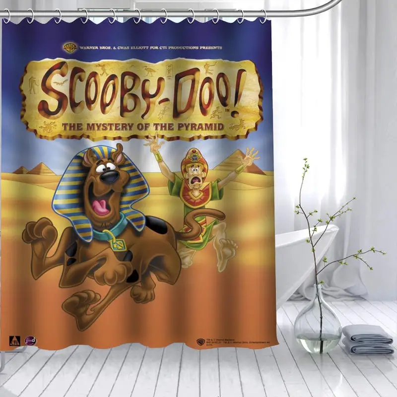 Новое поступление Scooby Doo Dog занавеска из полиэстеровой ткани высокой четкости Печать Водонепроницаемая занавеска для ванной 12 крюк занавес для ванной - Цвет: 17