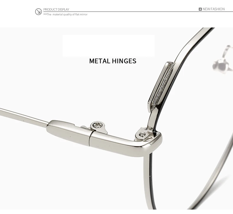 Metal Polygon Retro Glasses Frames Female Men Irregular Transpanrent Frame Women Flat Mirror with Fine Color Men Eyeglasses
