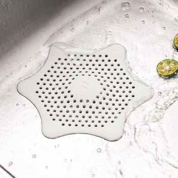 

Silicone Flume Filter 16cm Mesh Sink Strainer Bath Hair Drain Hole prevents clogging Bathtub Wash Basin Sundries Filter