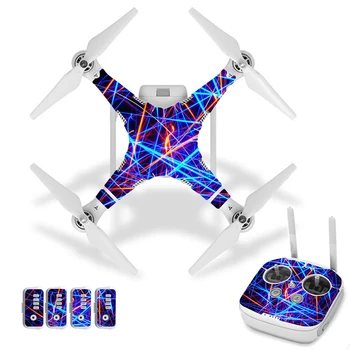 

Colorful Line Style Vinyl Skin Sticker for DJI Phantom 3 Drone And Remote Controller 0147