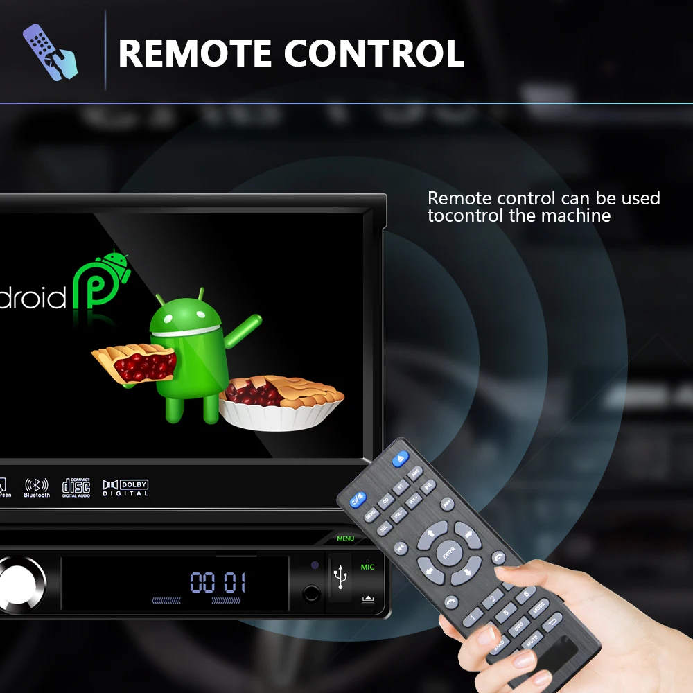 Camecho Android 9,0 1 Din Автомобильный мультимедийный плеер 7 ''сенсорный экран автомобильное радио универсальный gps Bluetooth USB FM AM wifi стерео аудио