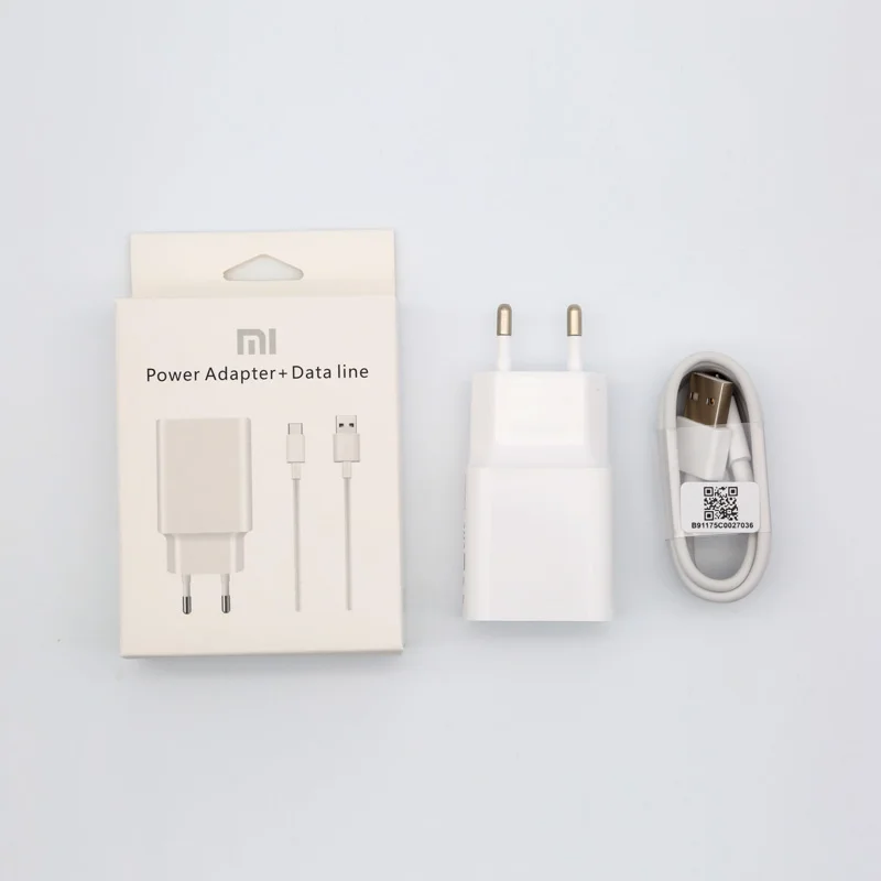 Charger Cable box xiaomi 5 В/2A быстрое зарядное устройство EU QC3.0 Быстрая зарядка usb type C кабель для mi 9 8 se mi 6 a1 a2 mi x max 2 3 mi 8 6 redmi note 7 - Цвет: Charger Cable box