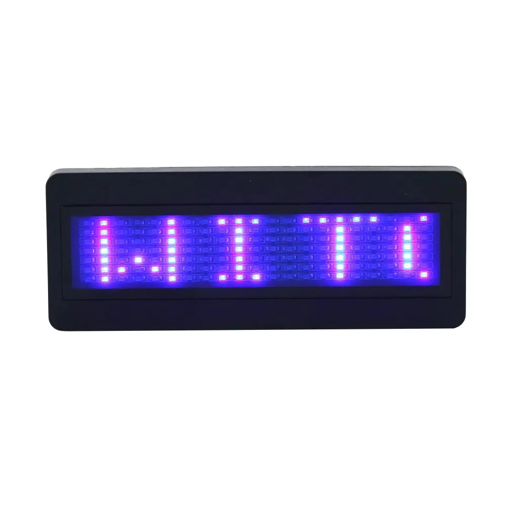 LED name badge sign Scrolling advertising/business card show display tag/programmer order Digital Display English Wholesale Tech - Цвет: Синий