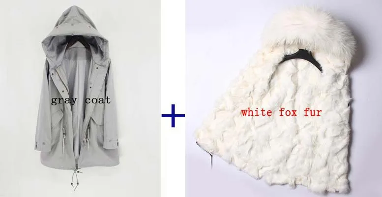 11 man's clothing long parka winter thick jacket real natural fur coat raccoon fur collar hooded fox fur liner warm outwear - Цвет: 11
