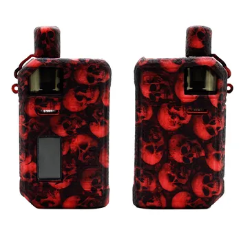 

Protective silicone skull case for SMOK Fetch Pro pod mod kit vape texture cover rubber shield wrap sleeve skin 2pcs