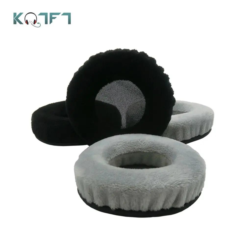 KQTFT 1 Pair of Velvet Replacement Ear Pads for JVC HA W200RF HAW200RF HA W200RF Headset EarPads Earmuff Cover Cushion Cups