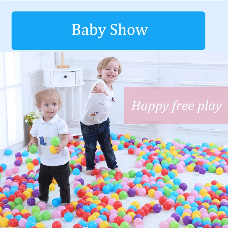 Plastic Balls Balls For Dry Pool Funny Kid Swim Pit Toy Dry Pool Wave Game Eco-Friendly Colorful Soft Ocean Sphere