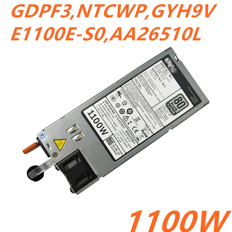 Блок питания для ноутбука Dell Мощность край R520 R620 R720 620 R920 R820 1100W Питание GDPF3 NTCWP GYH9V E1100E-S0 AA26510L L1100E-S0