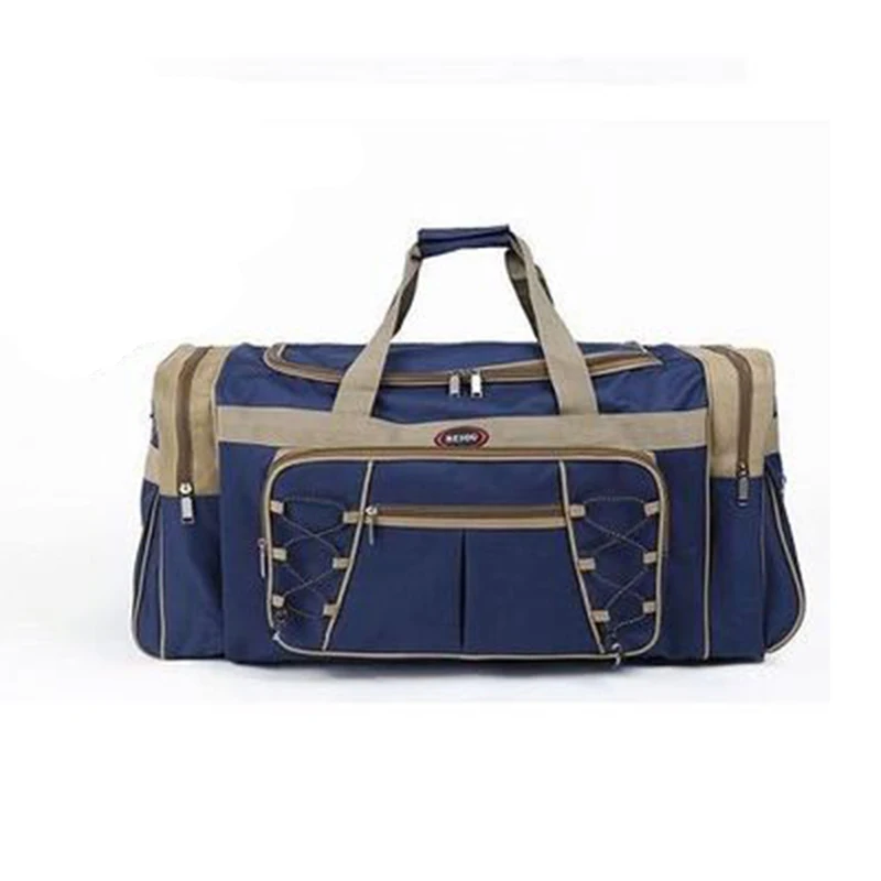 Large Capacity Men Hand Luggage Travel Duffle Bags Canvas Travel Bags Weekend Shoulder Bags Multifunctional Overnight Duffel Bag - Цвет: 3