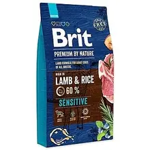 Корм Brit Premium by Nature Sensitive сухой корм для собак с чувствительным пищеварением, Ягненок и рис, 15 кг. Корм Brit Premium by Nature Sensitive сухой корм для собак с чувствительным пищеварением, Ягненок и рис, 15 кг.