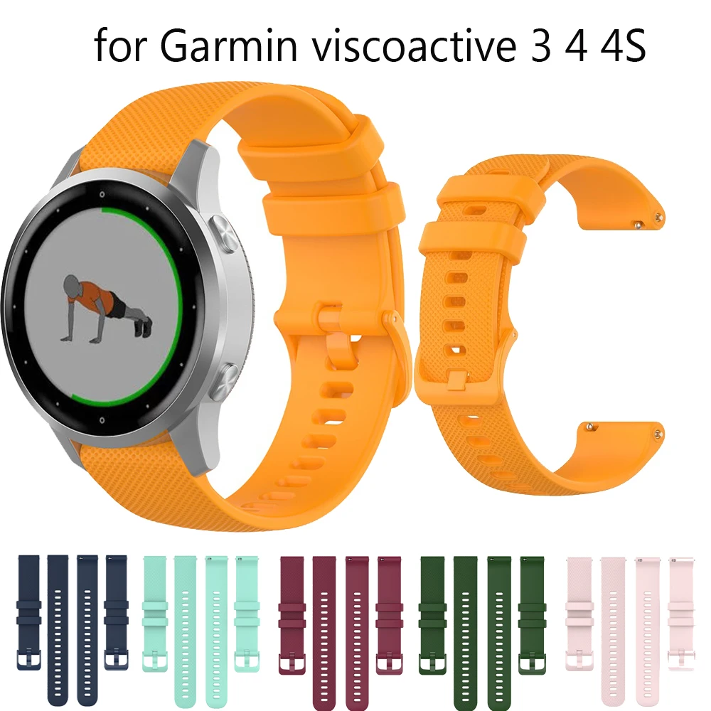 Силиконовый спортивный браслет для Garmin vivoactive4s 4 3 ремешок смарт часов viscoactive